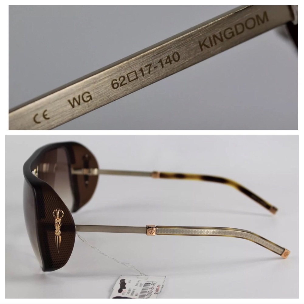 Shamballa Sunglasses Men’s Kingdom Brown Rose Gold - Picture 6 of 8